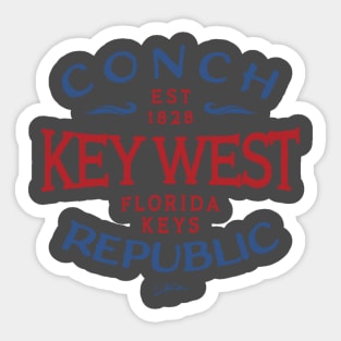 Key West, Florida, Conch Republic Sticker